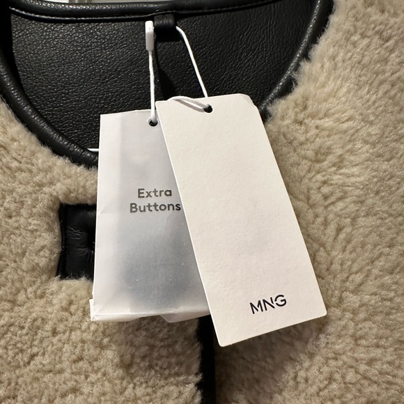 Mango Women's Tan Shearling Jacket - Picture 7 of 7